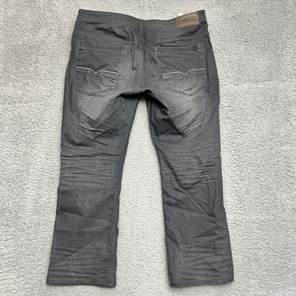 Buffalo David Bitton Jeans Mens 36x30 Gray Denim Straight Casual Office - Picture 4 of 9